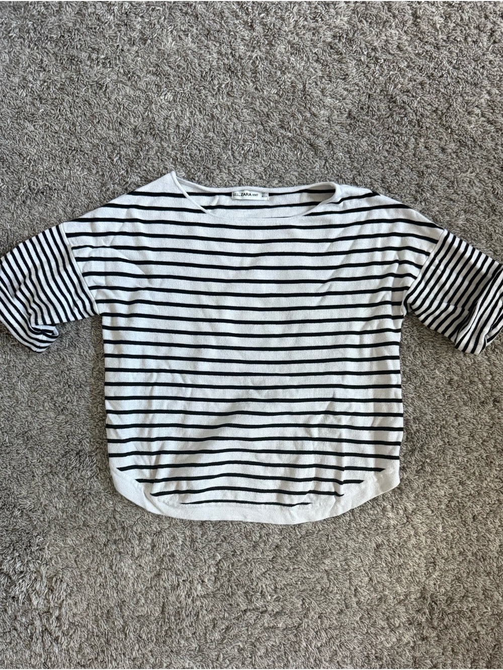 Striped Boatneck Women's Top
